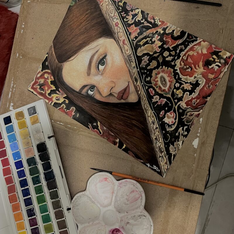 نقاشی هایپررئال آبرنگ