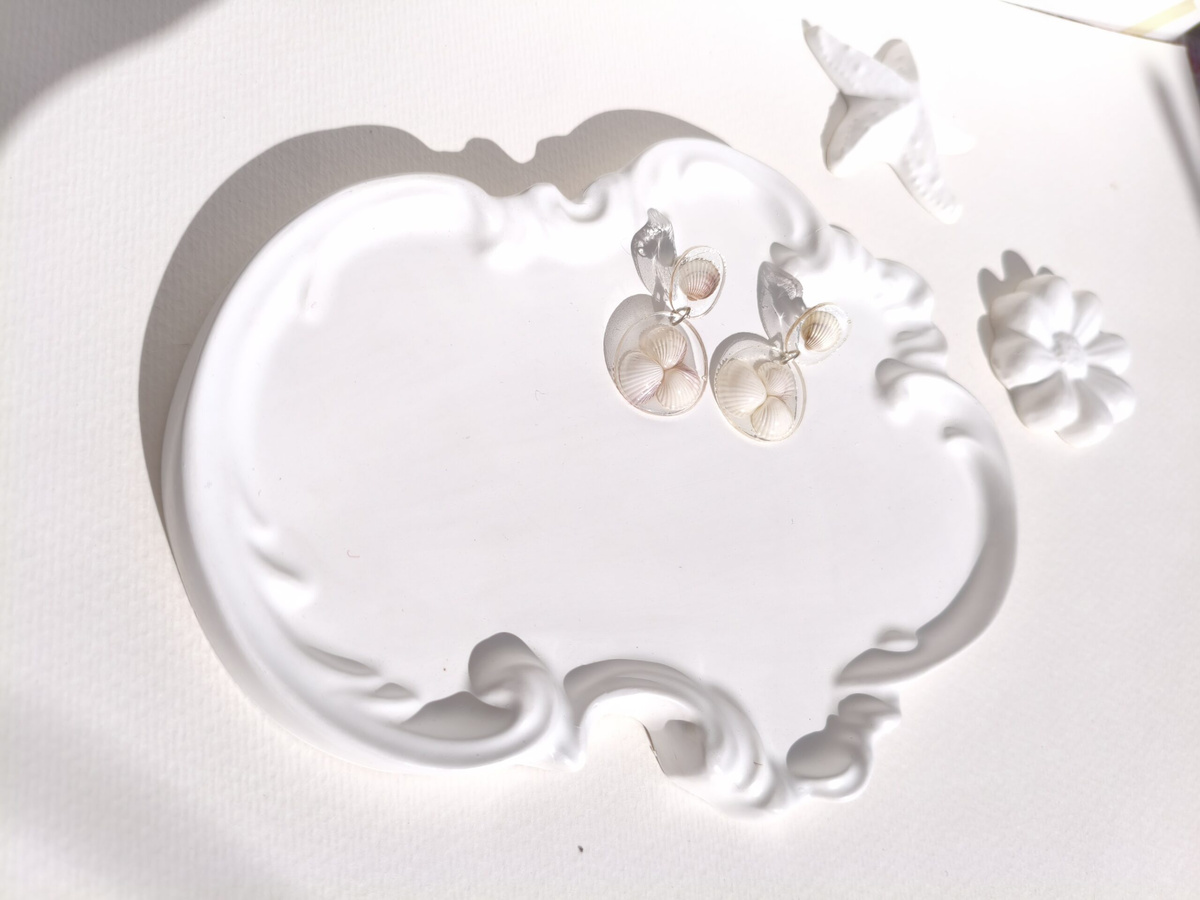 گوشواره دستساز صدفی ۲🦪🐚