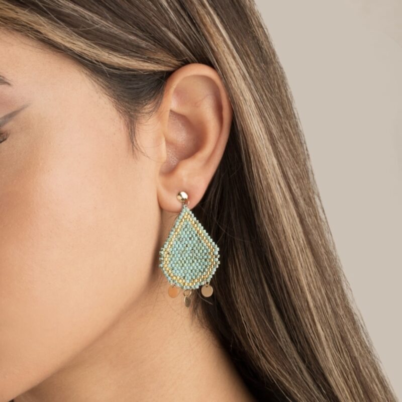 گوشواره اشک فیروزه