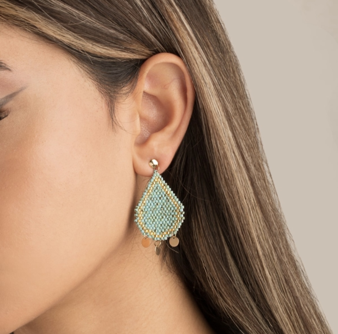 گوشواره اشک فیروزه