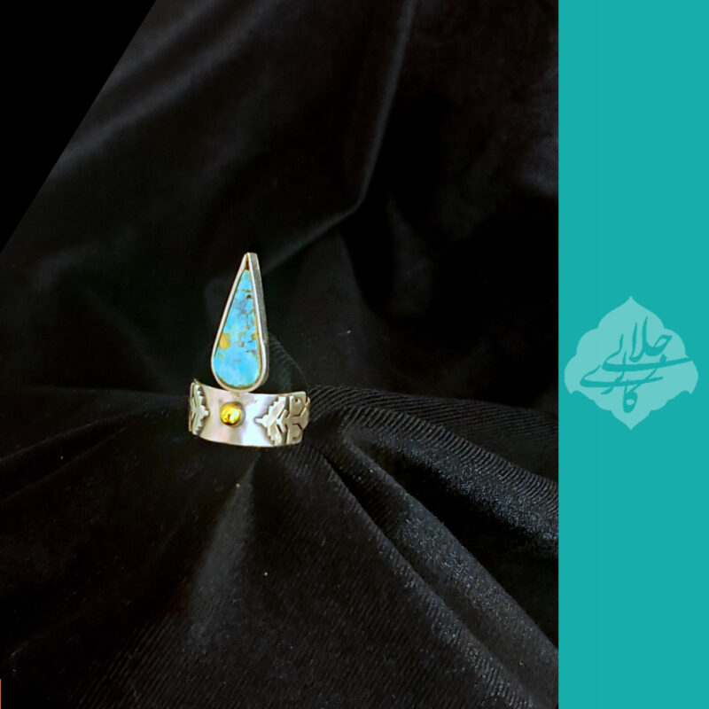 انگشتر نقره ی سرو فیروزه