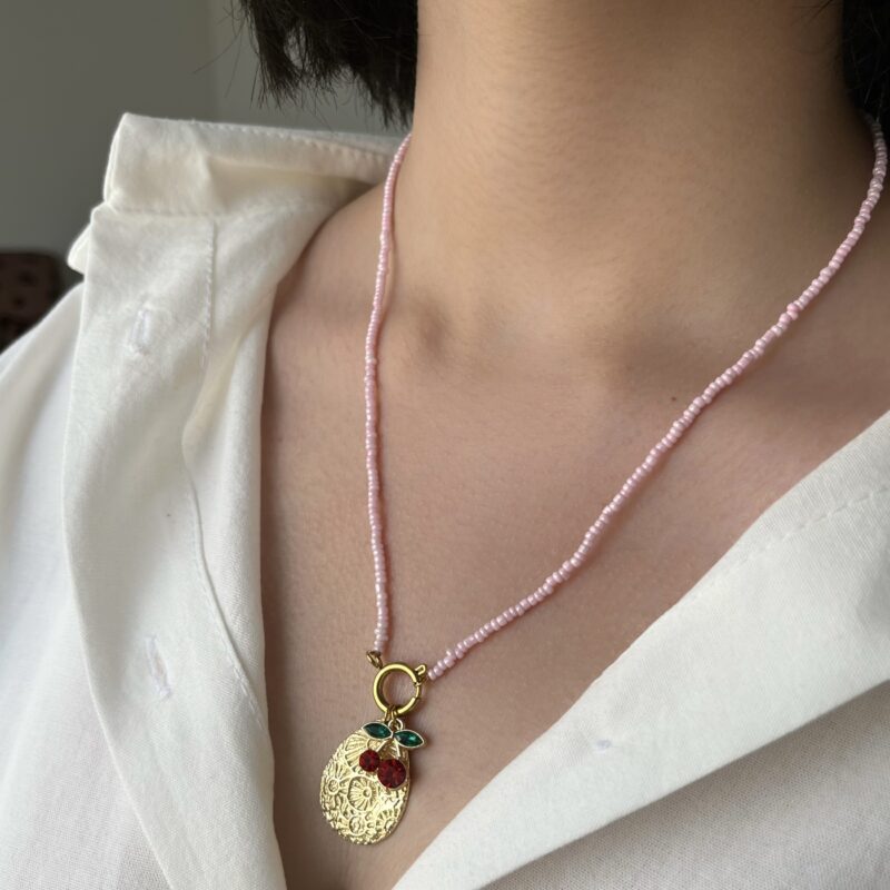 گردنبند چارم آلبالو و اشک