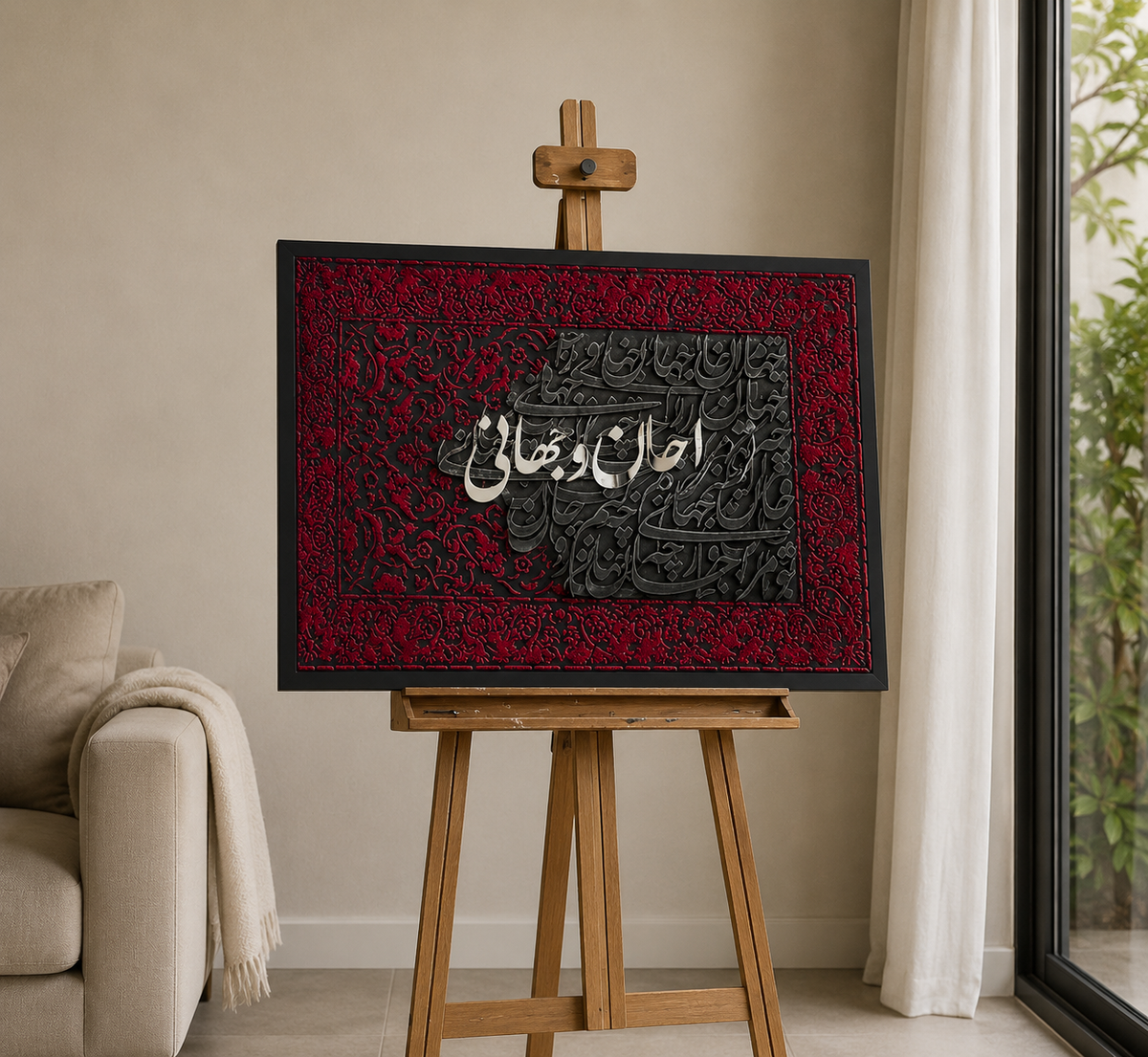 تابلو مخملی کالیگرافی