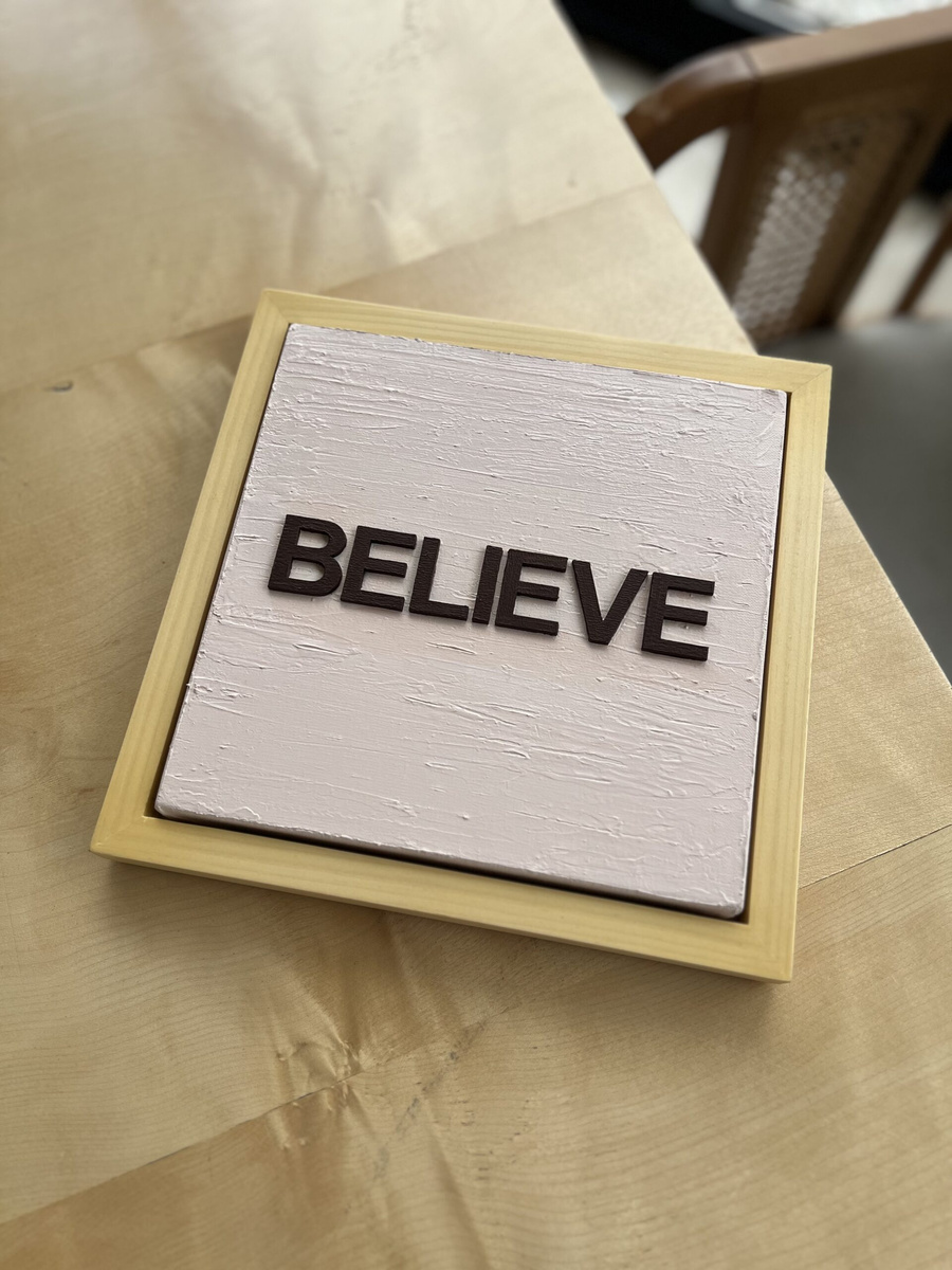 تابلو دکوراتیو Believe