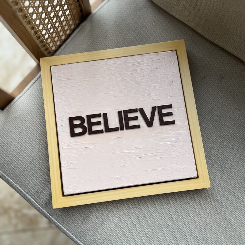 تابلو دکوراتیو Believe