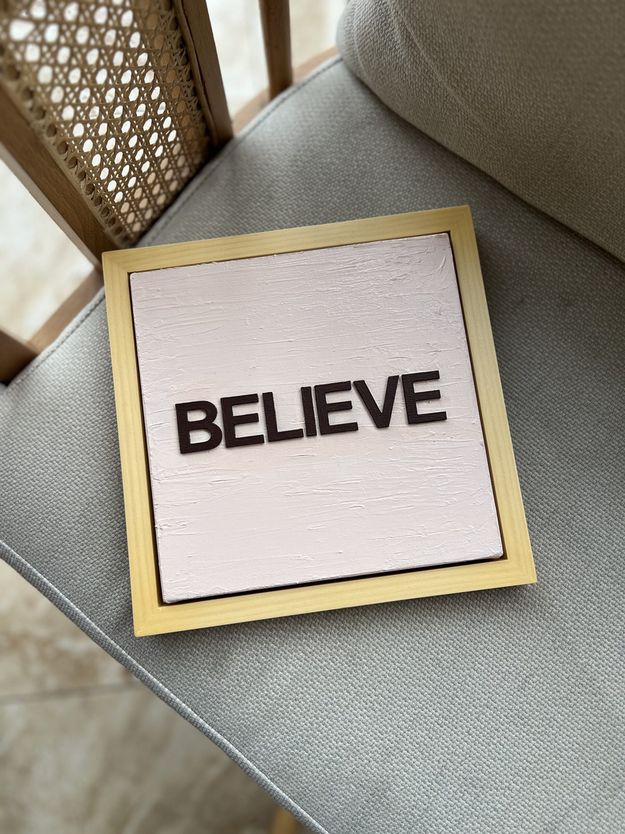 تابلو دکوراتیو Believe