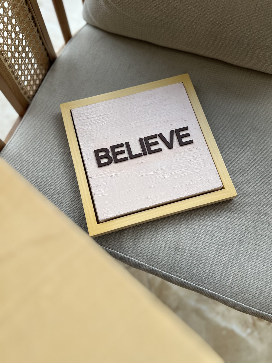 تابلو دکوراتیو Believe